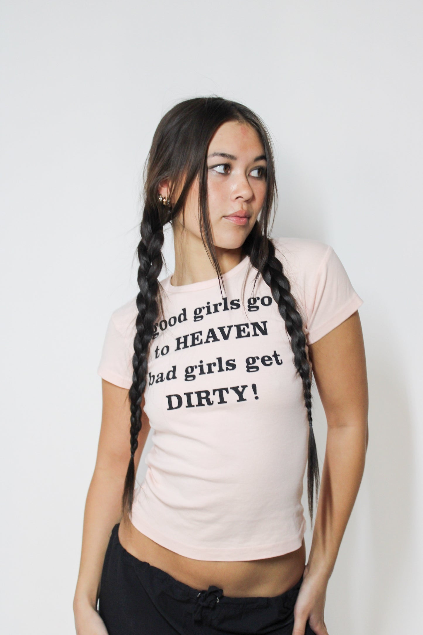 pink dirty girls tee