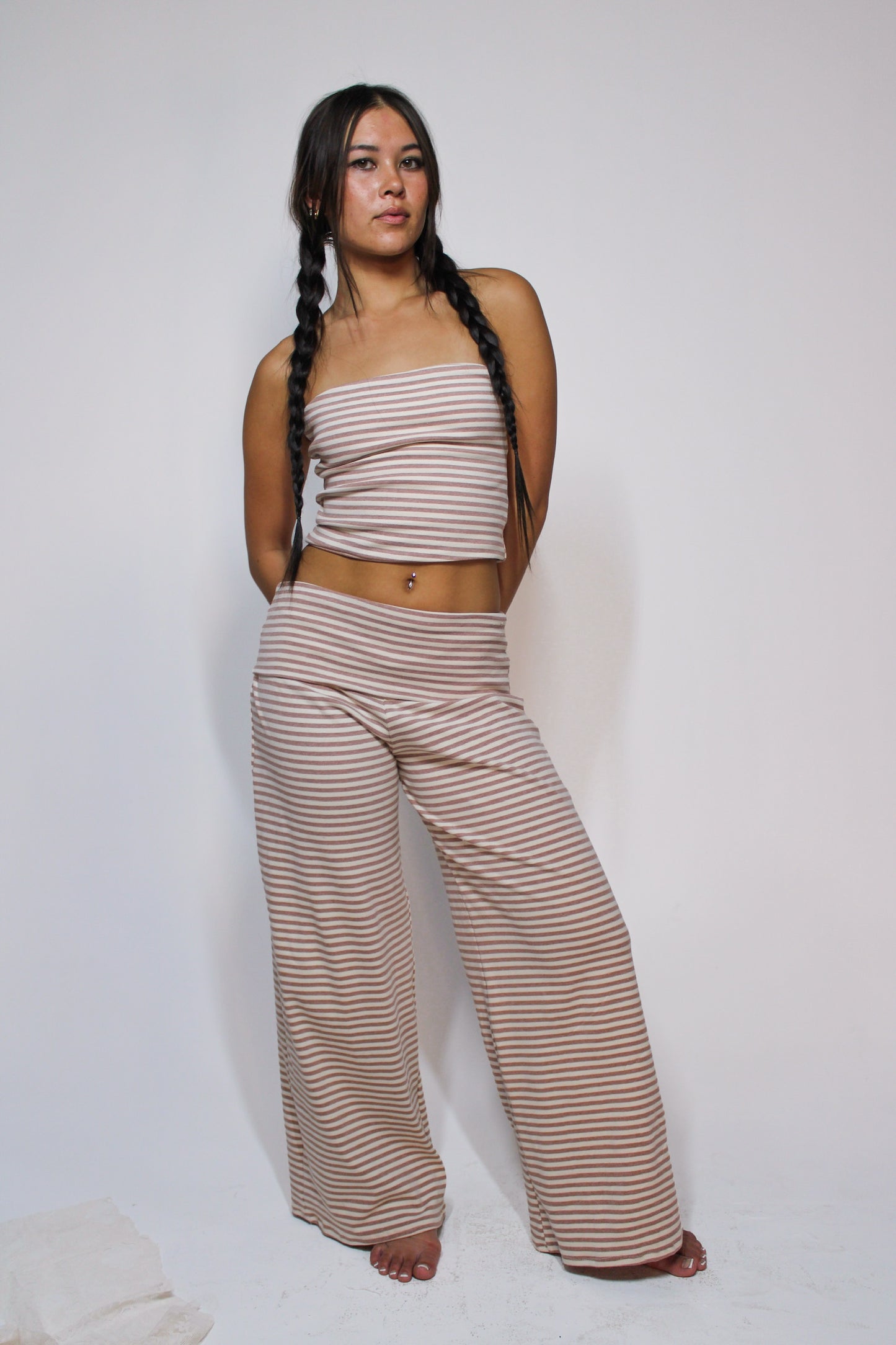camel knit cotton set