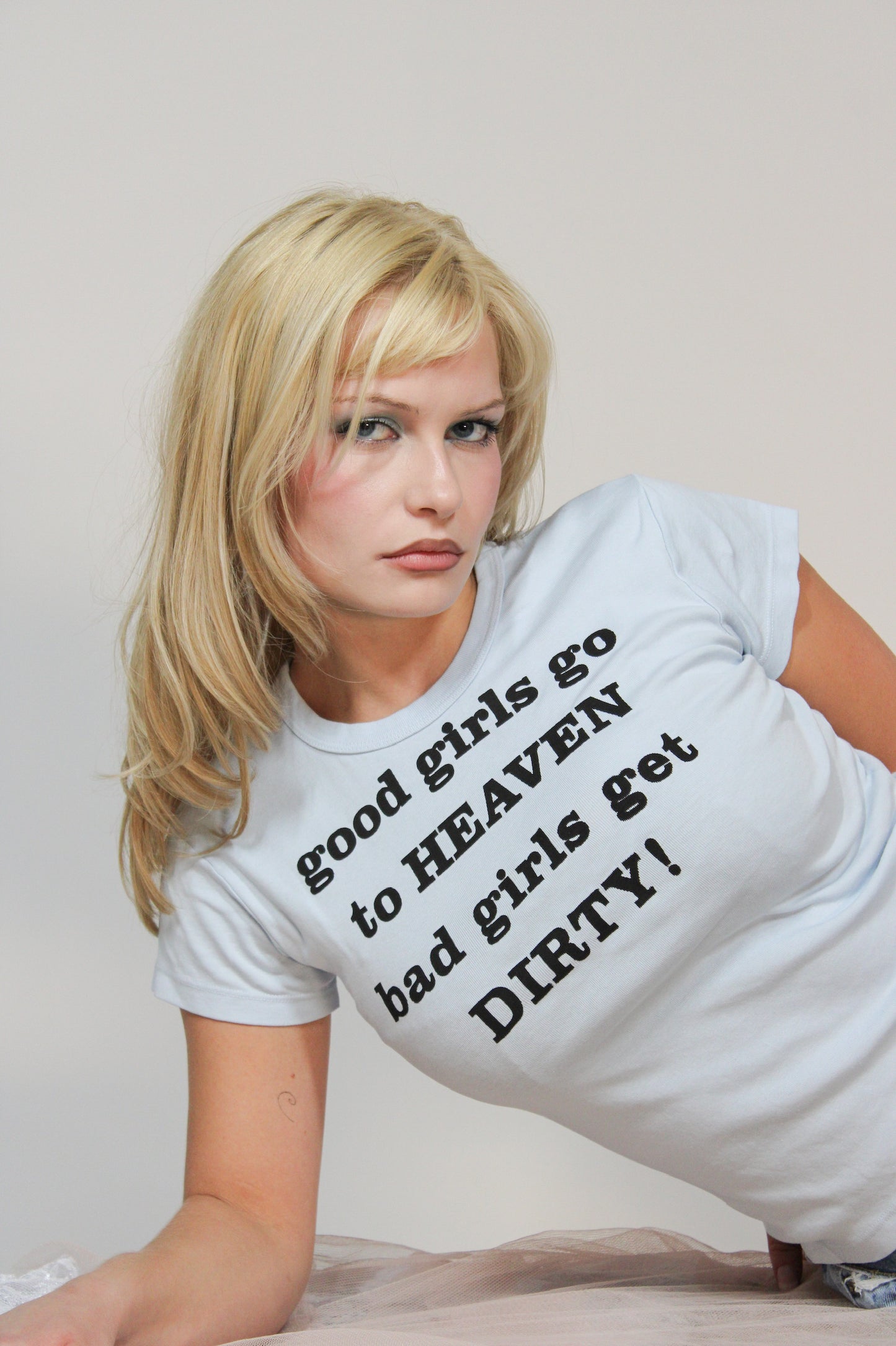 blue dirty girls tee