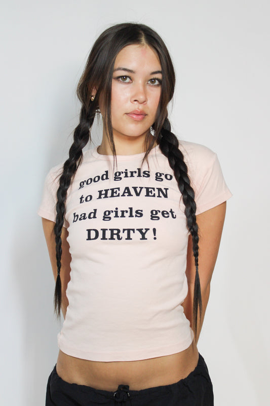 pink dirty girls tee
